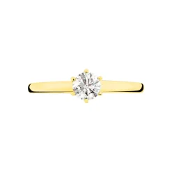 Histoire d'Or Bague Solitaire Natalia or jaune diamant