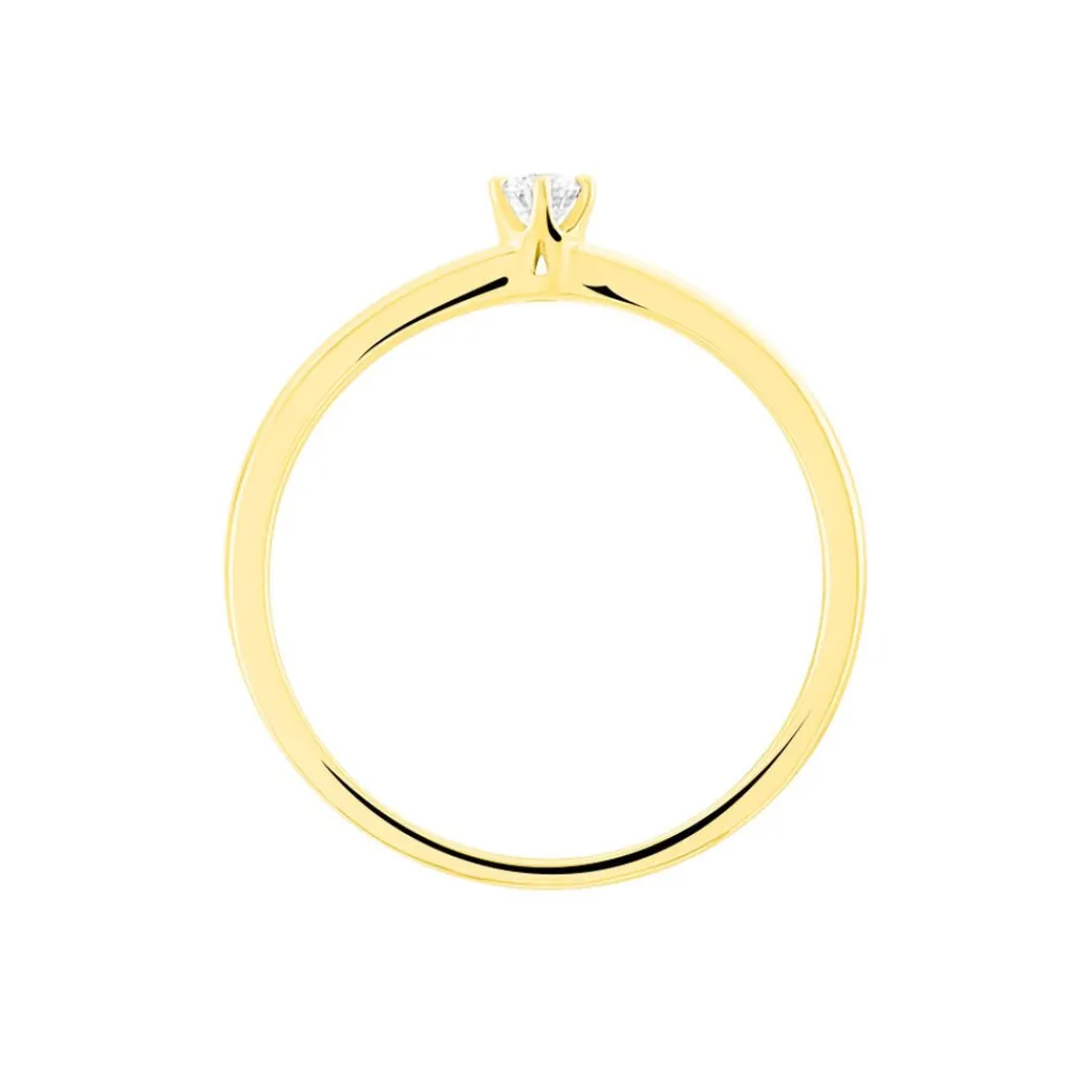 Histoire d'Or Bague Solitaire Natalia or jaune diamant Discount