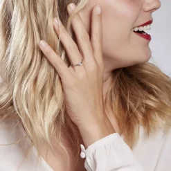 Histoire d'Or Bague Solitaire Natalia Pl Platine Blanc Diamant Online