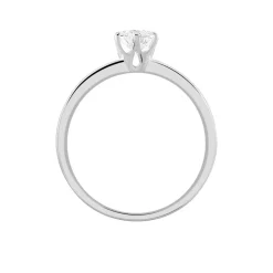 Histoire d'Or Bague Solitaire Natalia Pl Platine Blanc Diamant Outlet