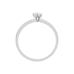 Histoire d'Or Bague Solitaire Natalia Pl Platine Blanc Diamant