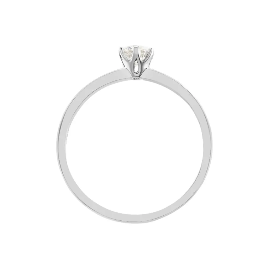 Histoire d'Or Bague Solitaire Natalia Pl Platine Blanc Diamant