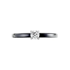 Histoire d'Or Bague Solitaire Nigelia Argent Blanc Oxyde De Zirconium