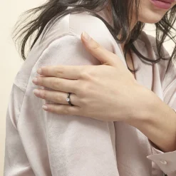 Histoire d'Or Bague Solitaire Nigelia Argent Blanc Oxyde De Zirconium