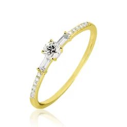Histoire d'Or Bague Solitaire Nina Or Jaune Diamant