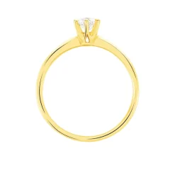 Histoire d'Or Bague Solitaire Niva Or Jaune Diamant Hot