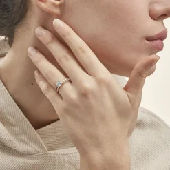 Histoire d'Or Bague Solitaire Ofelie De Zirconium or jaune oxyde Discount