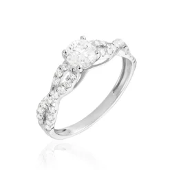 Histoire d'Or Bague Solitaire Or Blanc Nerida Diamants Synthétiques Sale