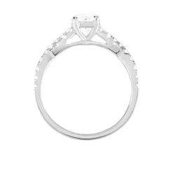 Histoire d'Or Bague Solitaire Or Blanc Nerida Diamants Synthétiques Sale