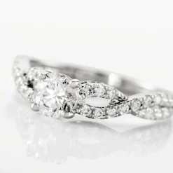 Histoire d'Or Bague Solitaire Or Blanc Nerida Diamants Synthétiques Sale