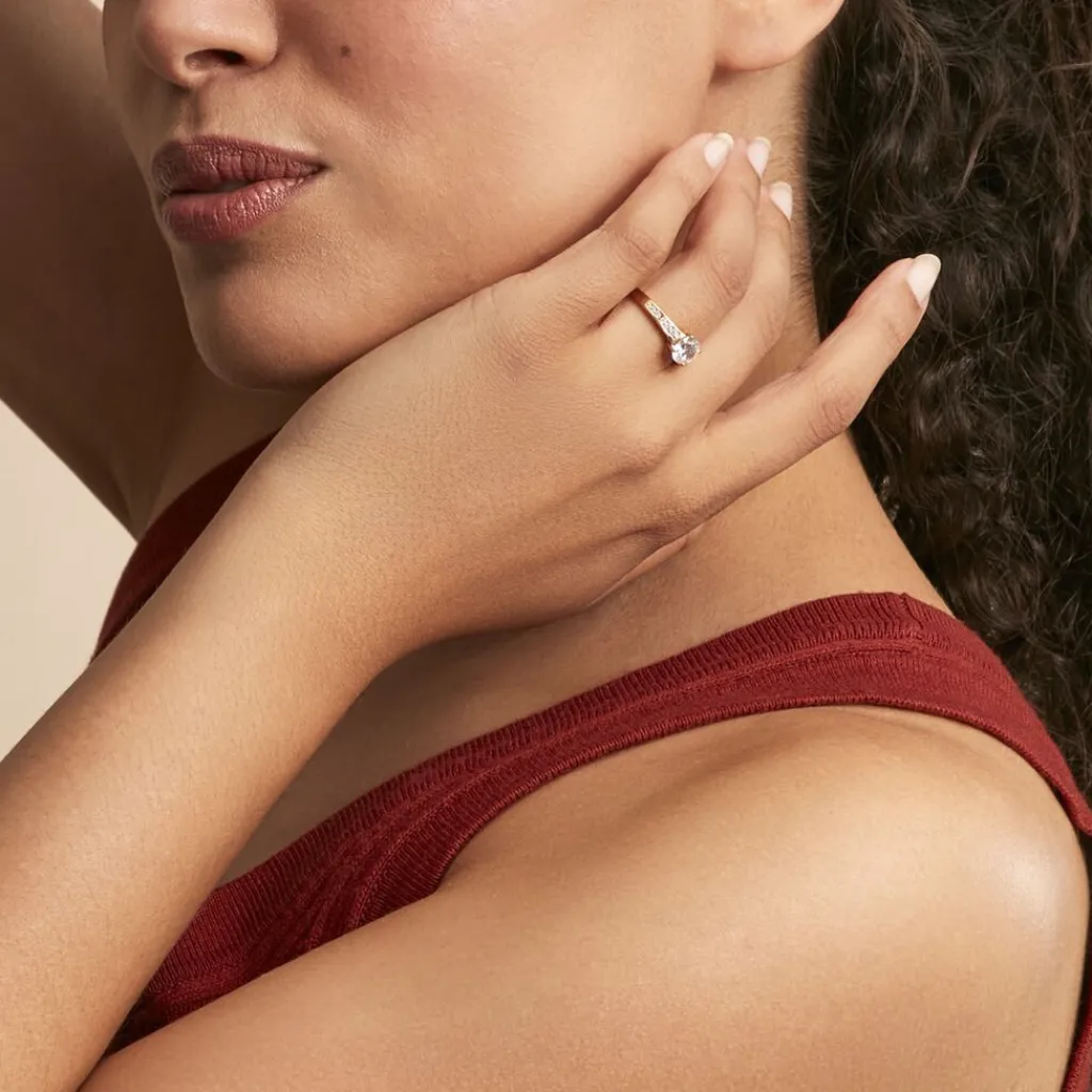 Histoire d'Or Bague Solitaire Or Jaune Oxyde De Zirconium Discount