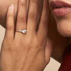 Histoire d'Or Bague Solitaire Or Jaune Oxyde De Zirconium Discount