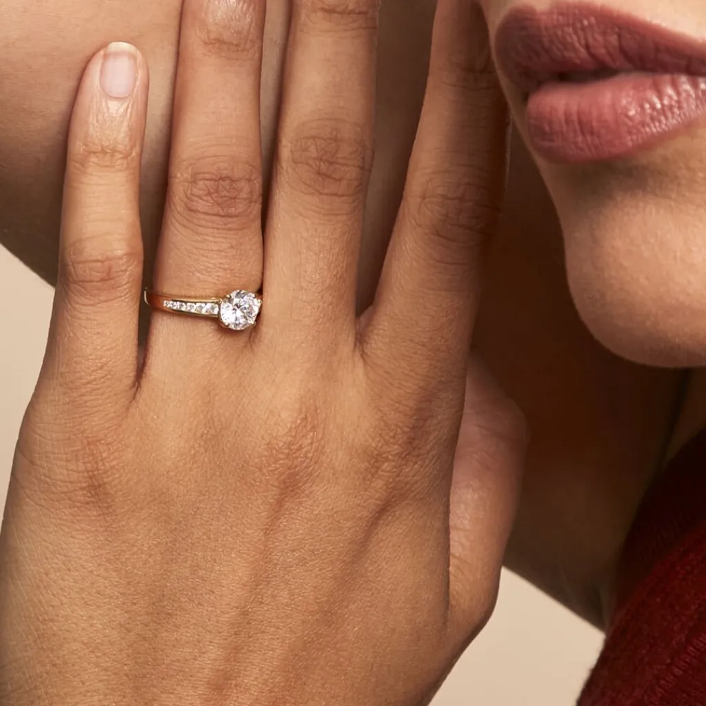 Histoire d'Or Bague Solitaire Or Jaune Oxyde De Zirconium Discount