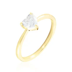 Histoire d'Or Bague Solitaire Or Jaune Idelle Oxyde De Zirconium Hot