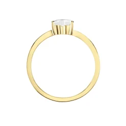 Histoire d'Or Bague Solitaire Or Jaune Idelle Oxyde De Zirconium Hot