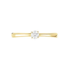 Histoire d'Or Bague Solitaire Or Jaune Aphrodite Diamant or jaune diamant blanc