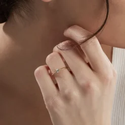 Histoire d'Or Bague Solitaire Or Jaune Aphrodite Diamant or jaune diamant blanc