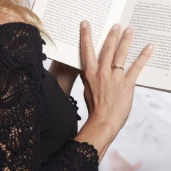 Histoire d'Or Bague Solitaire Or Jaune Diamant Synthetique or jaune diamant synthétique blanc Outlet