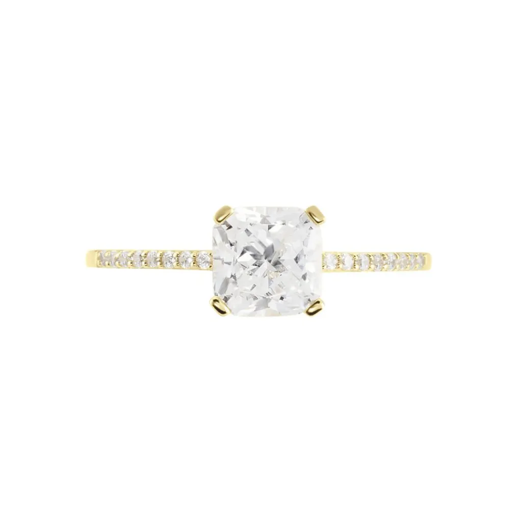 Histoire d'Or Bague Solitaire Or Jaune Beline Oxyde De Zirconium or jaune oxyde New