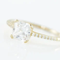 Histoire d'Or Bague Solitaire Or Jaune Beline Oxyde De Zirconium or jaune oxyde New