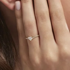 Histoire d'Or Bague Solitaire Or Jaune Sabeen Oxyde De Zirconium Outlet