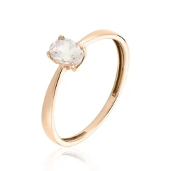 Histoire d'Or Bague Solitaire Or Rose Lexine Morganite Clearance