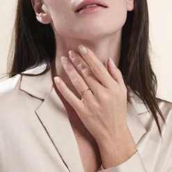 Histoire d'Or Bague Solitaire Or Rose Lexine Morganite Clearance