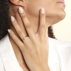 Histoire d'Or Bague Solitaire Peline Or Bicolore Oxyde De Zirconium Discount