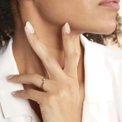 Histoire d'Or Bague Solitaire Peline Or Bicolore Oxyde De Zirconium Discount