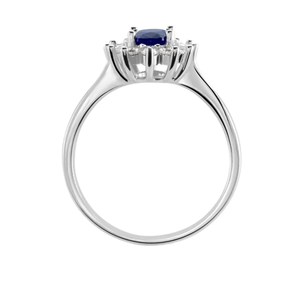Histoire d'Or Bague Solitaire Perez Argent Blanc Oxyde De Zirconium argent blanc oxyde bleu Clearance