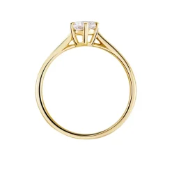 Histoire d'Or Bague Solitaire Plaqué Or Jaune Eulia Oxyde De Zirconium Best