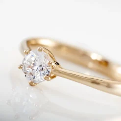 Histoire d'Or Bague Solitaire Plaqué Or Jaune Eulia Oxyde De Zirconium Best