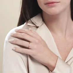 Histoire d'Or Bague Solitaire Plaqué Or Jaune Eulia Oxyde De Zirconium Best