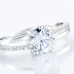 Histoire d'Or Bague Solitaire Poseidon Argent Blanc Oxyde De Zirconium Discount