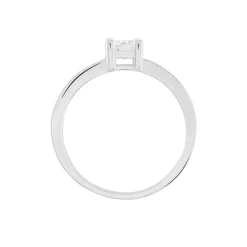 Histoire d'Or Bague Solitaire Regilla Argent Blanc Oxyde De Zirconium