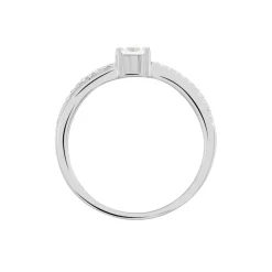 Histoire d'Or Bague Solitaire Sade Argent Blanc Oxyde De Zirconium Online