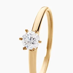 Histoire d'Or Bague Solitaire Samantha Or Jaune Diamant Discount