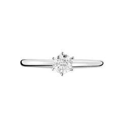 Histoire d'Or Bague Solitaire Samantha Or Blanc Diamant New