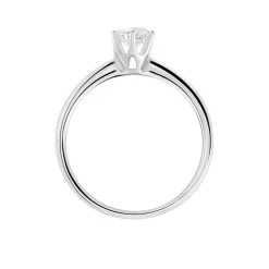 Histoire d'Or Bague Solitaire Samantha Or Blanc Diamant New