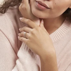 Histoire d'Or Bague Solitaire Samantha Or Blanc Diamant New