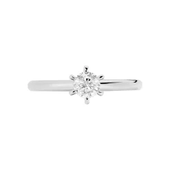 Histoire d'Or Bague Solitaire Samantha Or Blanc Diamant Sale