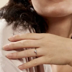 Histoire d'Or Bague Solitaire Samantha Or Blanc Diamant Sale