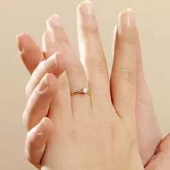 Histoire d'Or Bague Solitaire Samantha Or Jaune Diamant