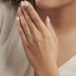 Histoire d'Or Bague Solitaire Samantha Or Blanc Diamant Clearance