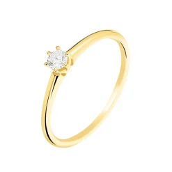 Histoire d'Or Bague Solitaire Samantha Or Jaune Diamant