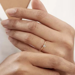 Histoire d'Or Bague Solitaire Samantha Or Jaune Diamant Online