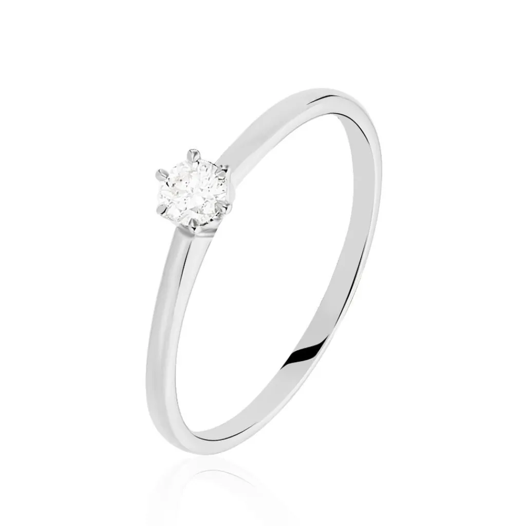 Histoire d'Or Bague Solitaire Samantha Or Blanc Diamant Sale