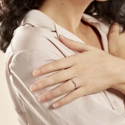 Histoire d'Or Bague Solitaire Samantha Or Blanc Diamant Sale