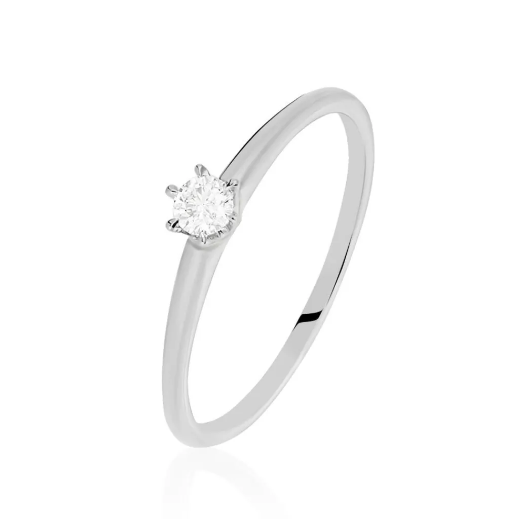Histoire d'Or Bague Solitaire Samantha Or Blanc Diamant Discount