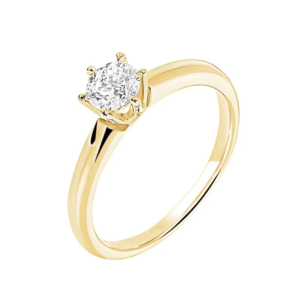 Histoire d'Or Bague Solitaire Samantha Or Jaune Diamant Outlet